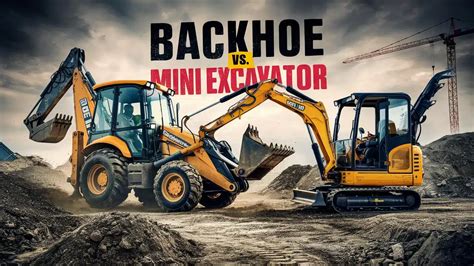 backhoe vs mini excavator|backhoe vs excavator controls.